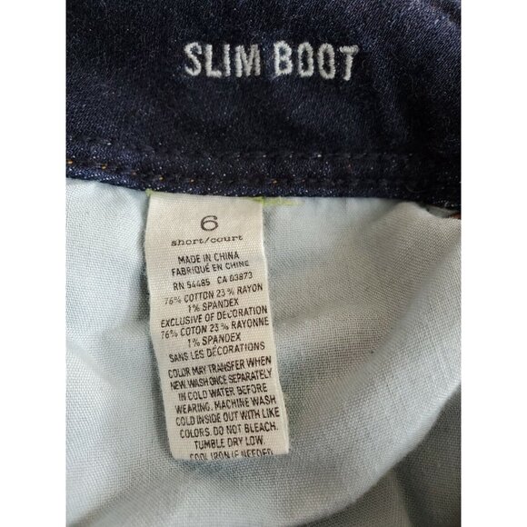 American Eagle Jeans Women's Size 6 Slim Boot Stretch Dark - Picture 5 of 7